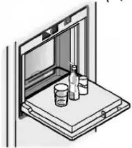 LG GR-L257SVB - Use the refreshment center door as a stand - 1