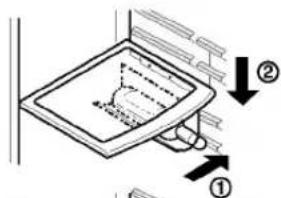 LG GR-L257SVB - In case of inserting the wine holder : - 1