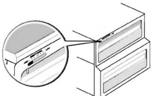 LG GR-L257SVB - Humidity control in the vegetable compartment - 3