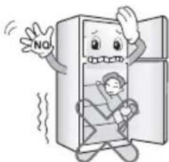 LG GR-B444XL - Prevent children from entering the product. - 1