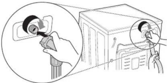 LG WDK1102TRHC - Connecting Hose to Washing Machine - 1