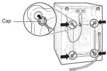 LG WDK1102TRHC - Unpacking and Removing Shipping Bolts - 3