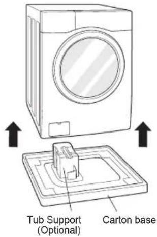 LG WDK1102TRHC - Unpacking and Removing Shipping Bolts - 1