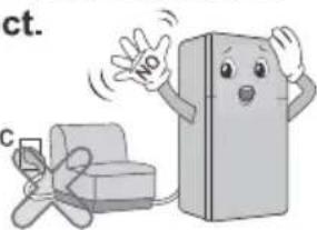 LG GLM-555BG - Do not allow the power cord to bend or pressed by heavy object. - 1