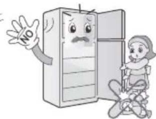 LG GLM-555BG - Opening or closing the door of the refrigerator may cause injury to the person around it, please be careful. - 1
