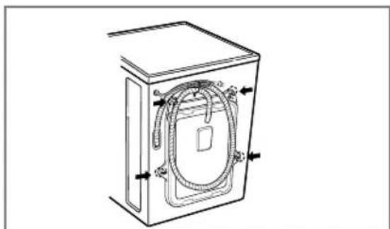 LG WD-80790TDK - ■ Removing transit bolts - 1