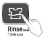 LG T1732AFF - Press the Rinse button for 3 seconds to select Child Lock. - 2