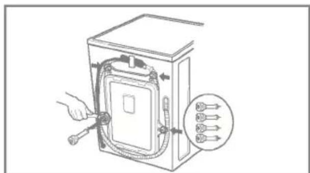 LG WD-10235FB - ■ Removing transit bolts - 3