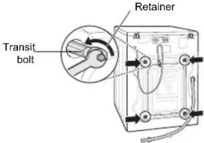 LG SC4-1680SR - Remove the bolt assemblies. - 1