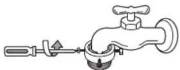 LG TD932AFFS5 - Fixing the connector to the tap - 1