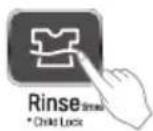 LG TD932AFF0 - Press the Rinse button for 3 seconds to select Child Lock. - 2
