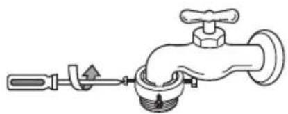 LG TD932AFF0 - Fixing the connector to the tap - 1
