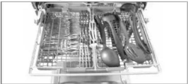 LG D1420LF - Loading the cutlery Rack - 1