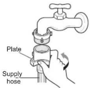 LG F10514WV - Connecting Screw-Type Hose to Tap Without Thread - 4