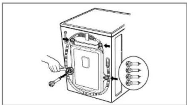 LG WD-16336FDK - ■ Removing transit bolts - 2