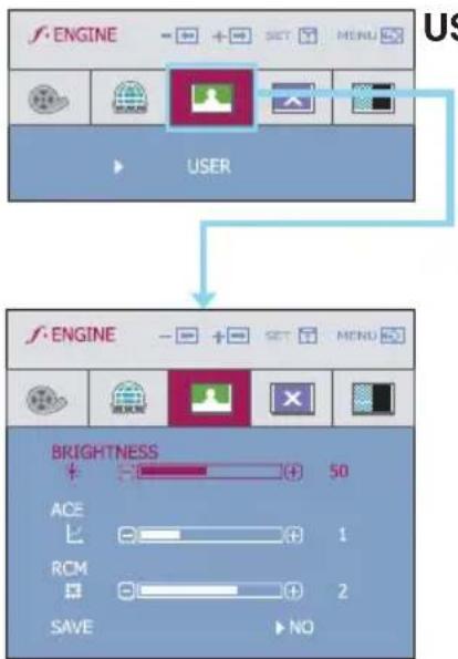 LG W2052TG - Main menu Sub menu Description - 2
