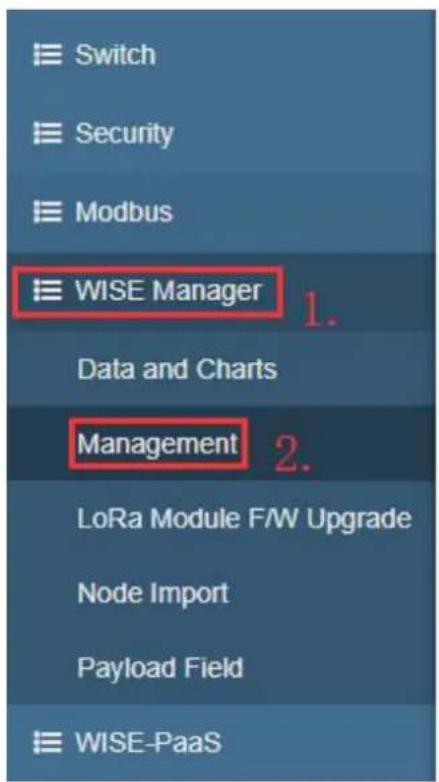 Advantech WISE-1510 - Settings on WISE-3610 - 1