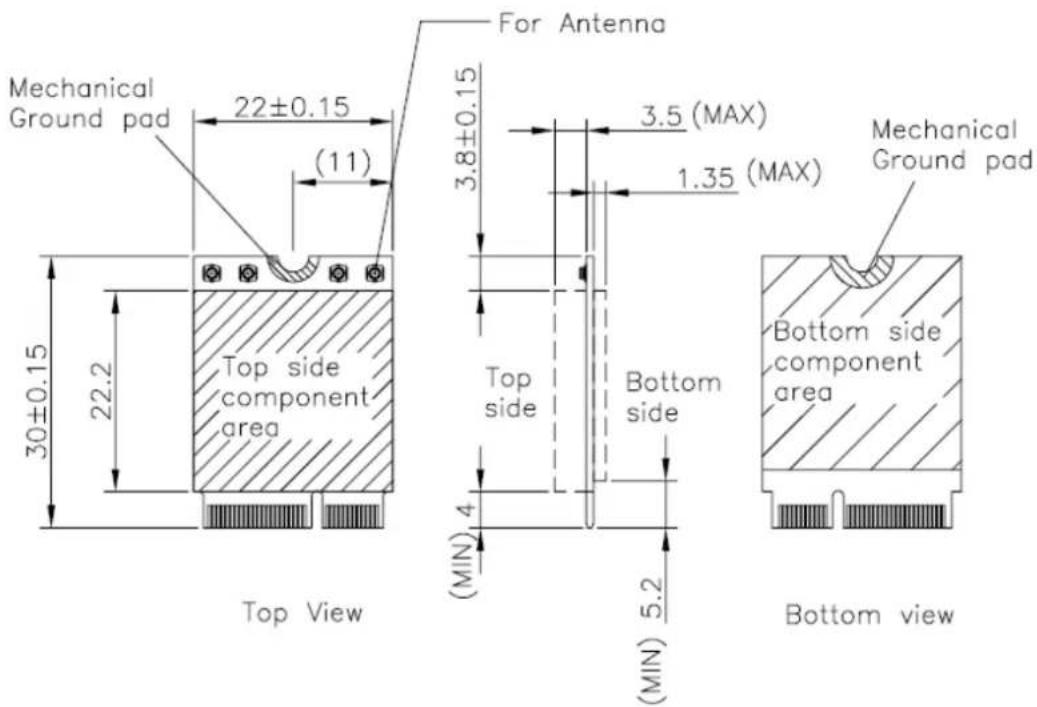 Advantech WISE-1510 - Module Outline - 1