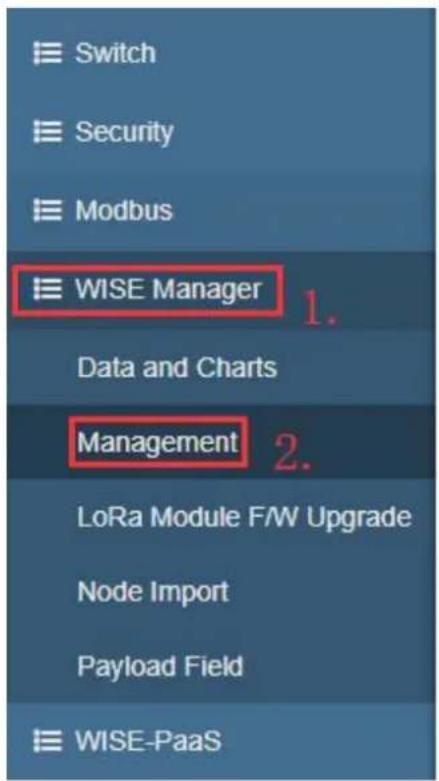 Advantech WISE-1510 - Settings on WISE-3610 - 1