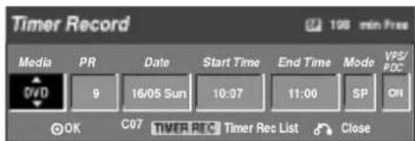 LG RC68222P1 - Press TIMER REC. - 1