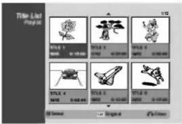 LG RC68222P1 - Using the Title List-Playlist Menu VR - 1