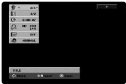 LG DR7924TDL - Displaying Disc Information on-screen - 2