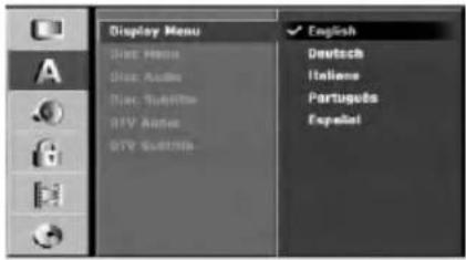 LG DR7924TDL - Display Menu - 1