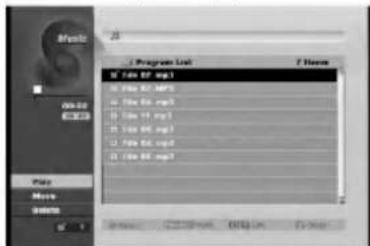 LG DR7924TDL - Program List menu options - 1