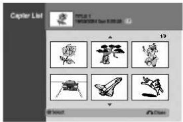 LG RC7812JP1L - Using the Chapter List menu +RW - 1