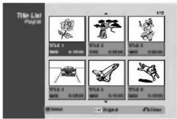 LG RC7812JP1L - Using the Title List-Playlist Menu - 1