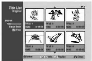 LG RC7812JP1L - Press DISC MENU / LIST repeatedly to display the Title List-Original menu. - 1