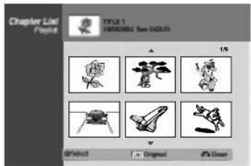 LG RC7812JP1L - Using the Chapter List-Playlist Menu - 1
