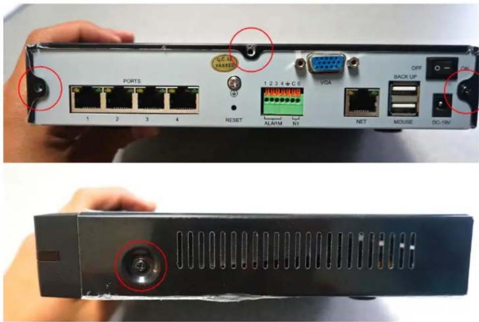 Zmodo ZP-KE1H04-S - HDD Installation - 5