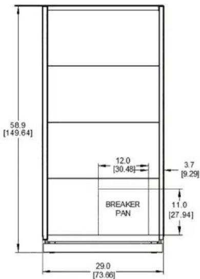 58.9 [149.64] 12.0 [30.48] BREAKER PAN 3.7 [9.29] 11.0 [27.94] 29.0 [73.66]
