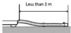 SAMSUNG WA82VALEC - CAUTIONS WHEN INSERTING THE DRAIN HOSE - 1