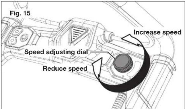 Snow Joe ION100V-21SB-CT-RM - Adjust Auger Speed - 1
