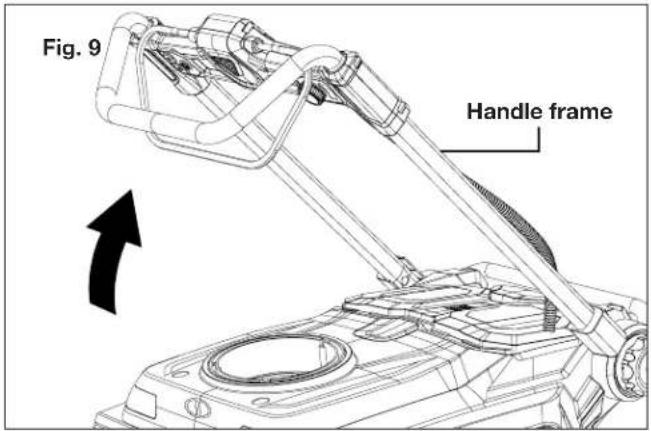 Snow Joe ION100V-21SB-CT-RM - Adjusting the Handle Frame - 3