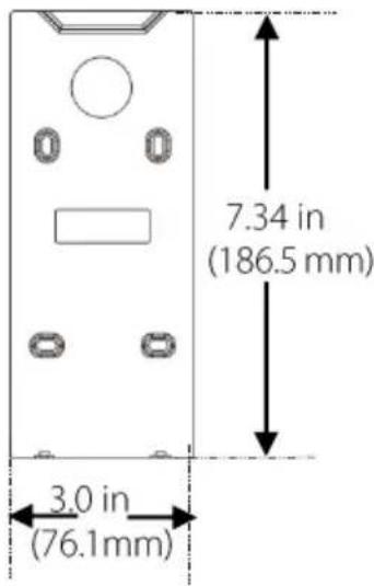 ZKTeco OP200 - Dimensions & Installation - 3