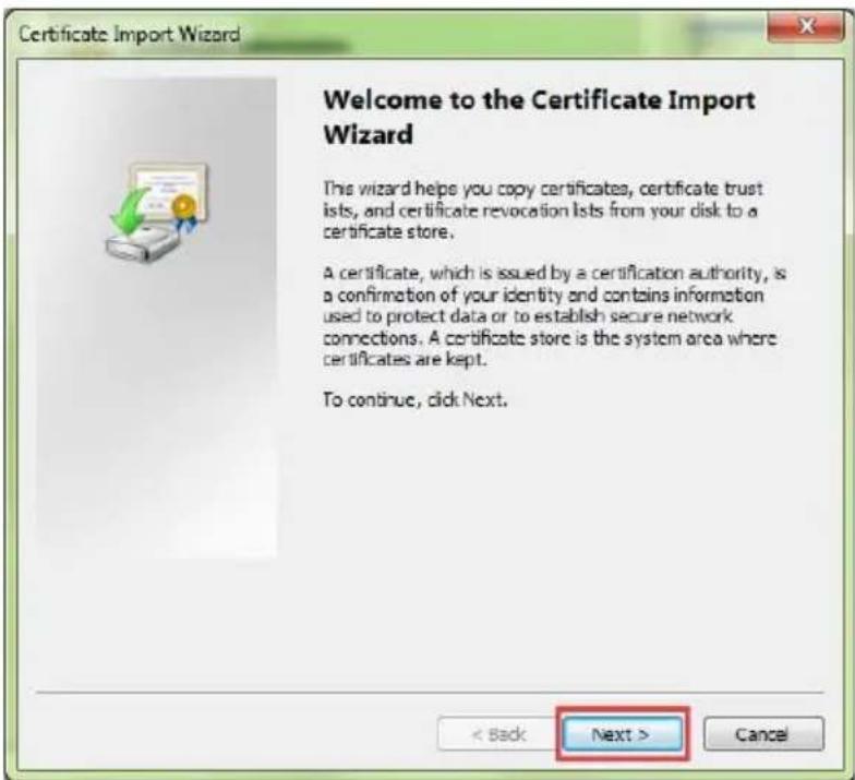 ZKTeco OP200 - Installing the Certificate: - 2