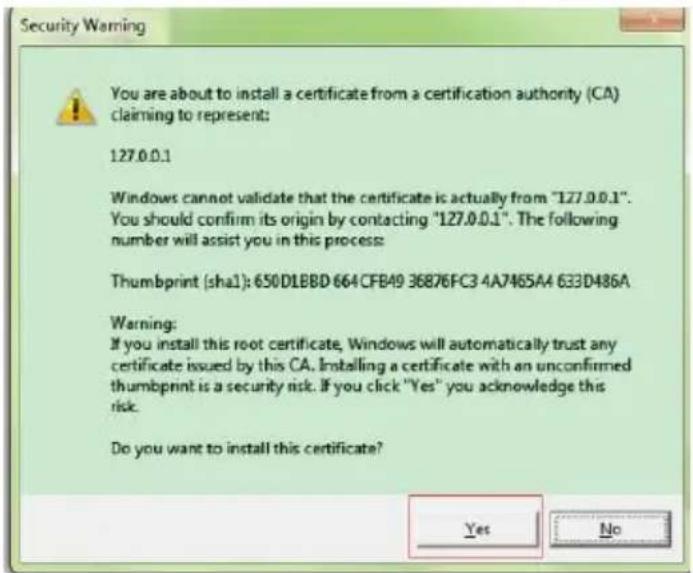 ZKTeco OP200 - Installing the Certificate: - 6