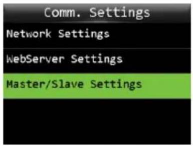 ZKTeco OP200 - Master/Slave Settings - 1