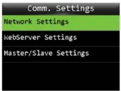 ZKTeco OP200 - Comm. Settings - 1