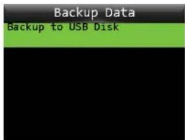 ZKTeco OP200 - Backup to USB Flash drive - 2