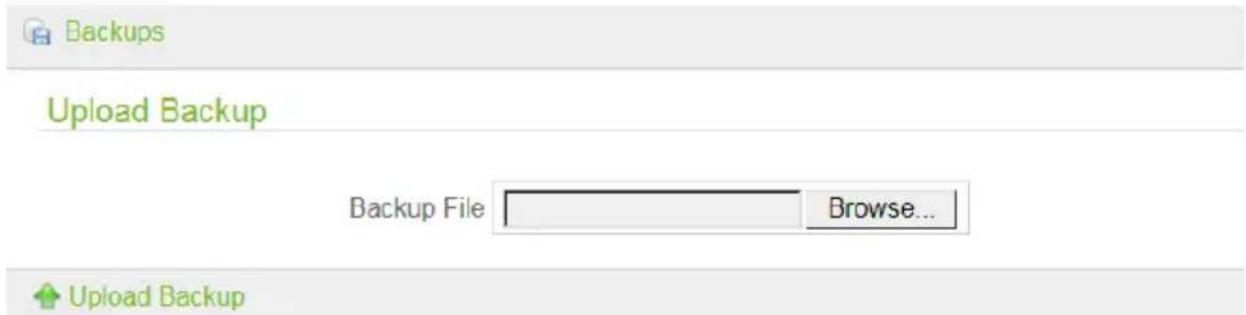 ZKTeco OP200 - Upload Backup: - 2