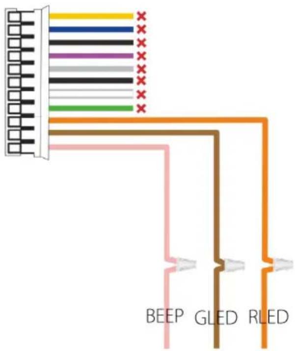 ZKTeco OP200 - LED Connection - 2