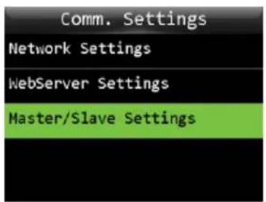 ZKTeco OP200 - Master/Slave Settings - 1