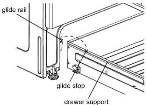 FRIGIDAIRE LGGF3046TD - To replace the drawer: - 1