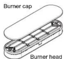 FRIGIDAIRE LGGF3046TD - Assembly of the burner caps - 2