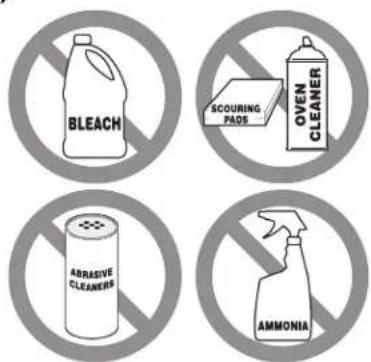FRIGIDAIRE FEFL69HS - Cleaning Recommendations for the Ceramic Glass Cooktop (cont'd) - 1