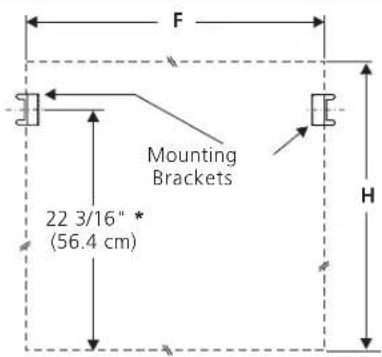 FRIGIDAIRE GLEB27M9FQ - Mounting Brackets Installation Instructions - 1